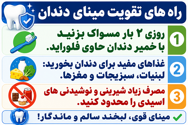 تقویت مینای دندان