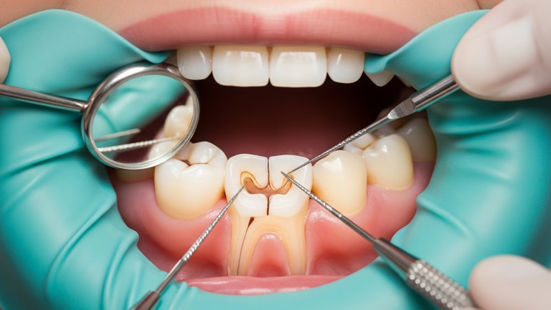 درمان کانال ریشه دندان عفونی