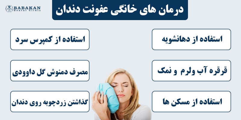 درمان عفونت دندان در خانه