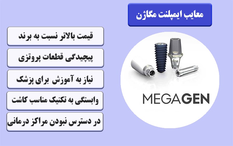 معایب ایمپلنت مگاژن