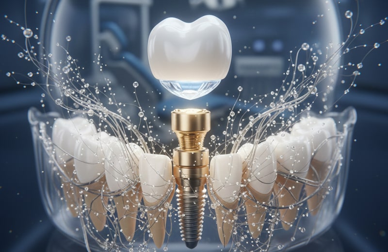 هزینه ایمپلنت دندان با روکش